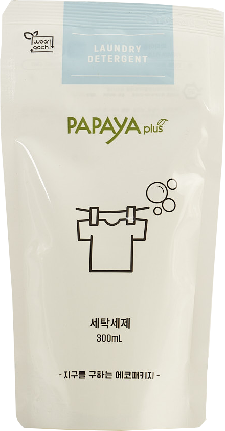 파파야플러스 친환경 액상세탁세제 300ml x 5개