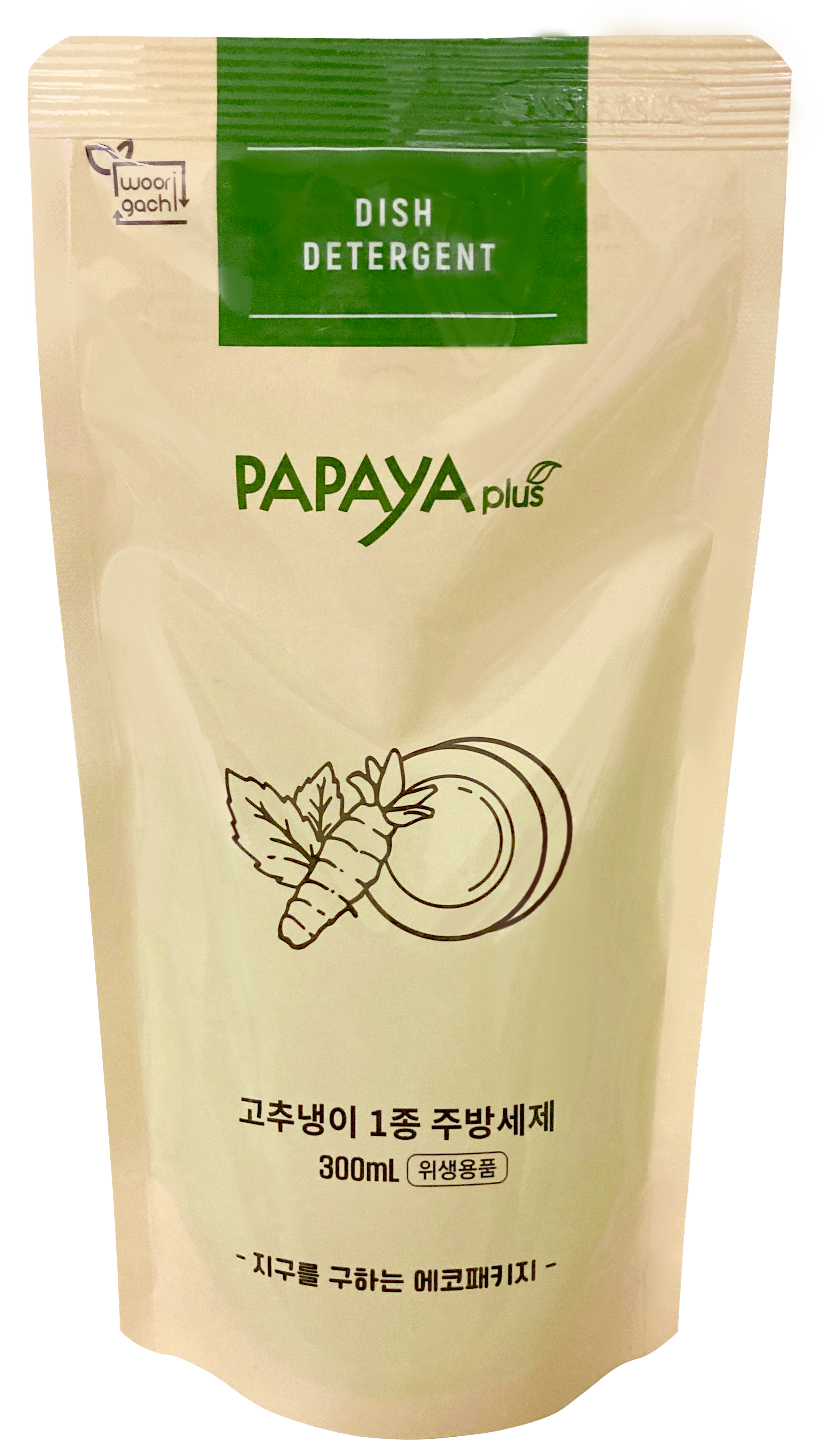 파파야플러스 친환경 고추냉이 주방세제 300ml x 5개