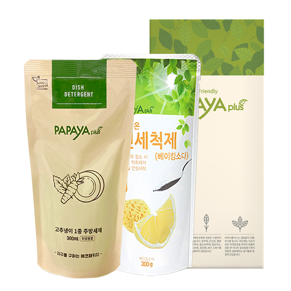 [만원의행복]파파야플러스 주방&소다 리필 2종