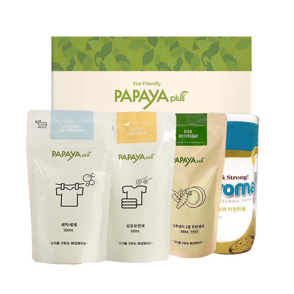 [만원의행복]파파야플러스 세제세트 4종