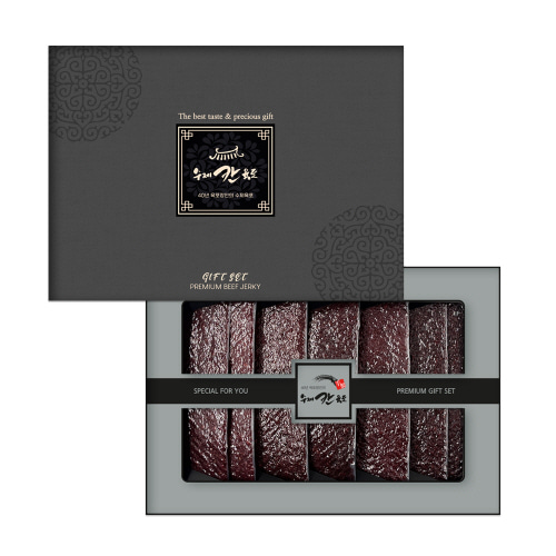 [칸] 수제 소고기육포 선물세트 420g