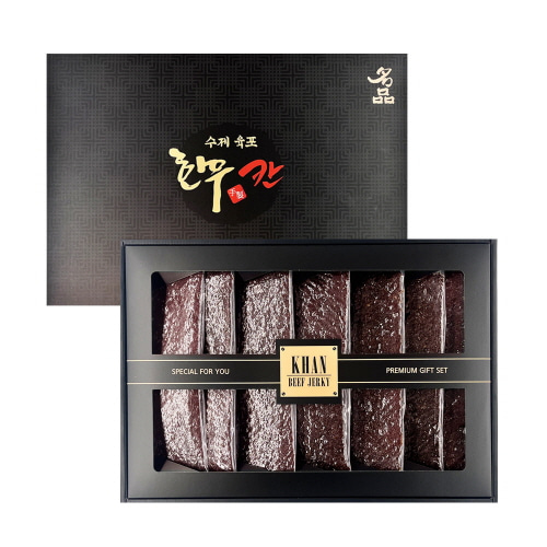 [칸] 수제 한우육포 선물세트 420g_쇼핑백