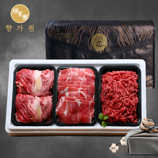 [향가원] 1등급한우 구이정육 혼합선물세트 14호 1.2kg