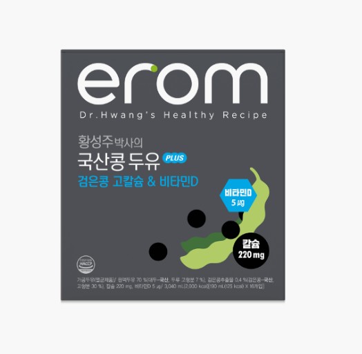 [만원의행복]이롬 황성주박사의 국산콩 PLUS 고칼슘&비타민D 190ml 16팩