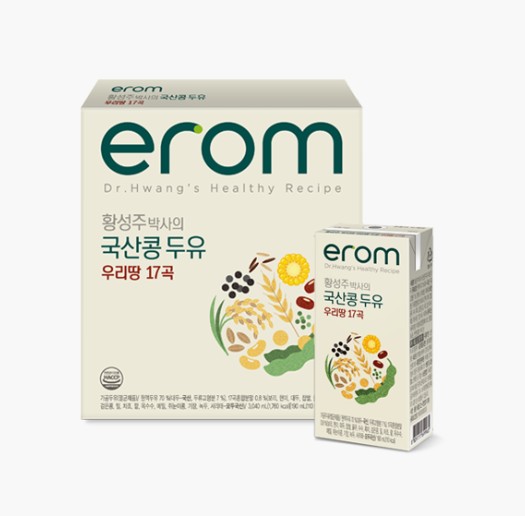 [만원의행복]이롬 황성주박사의 국산콩두유 우리땅17곡두유 190ml 16팩